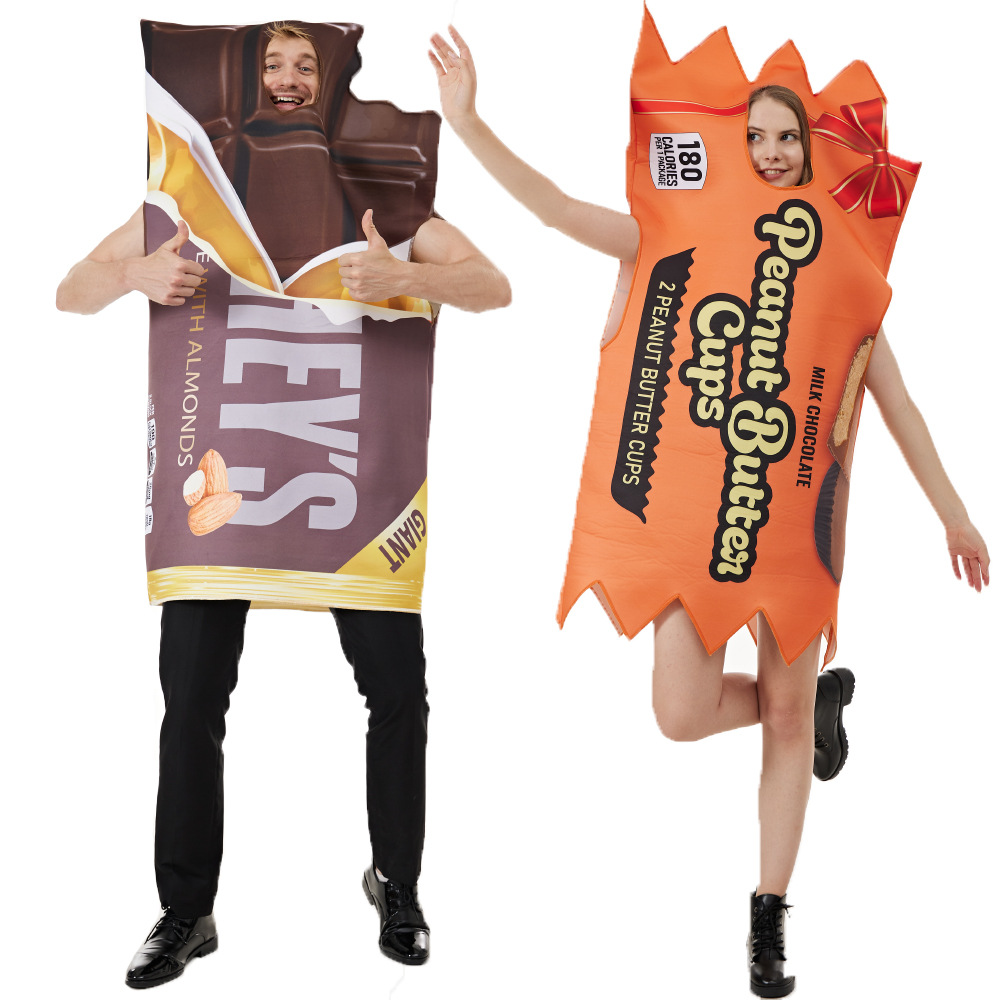 Peanut Butter Snack - Adulto engraçado casal roupa cosplay chocolate